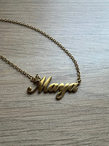 Customer photo review of Personalized Name Necklace