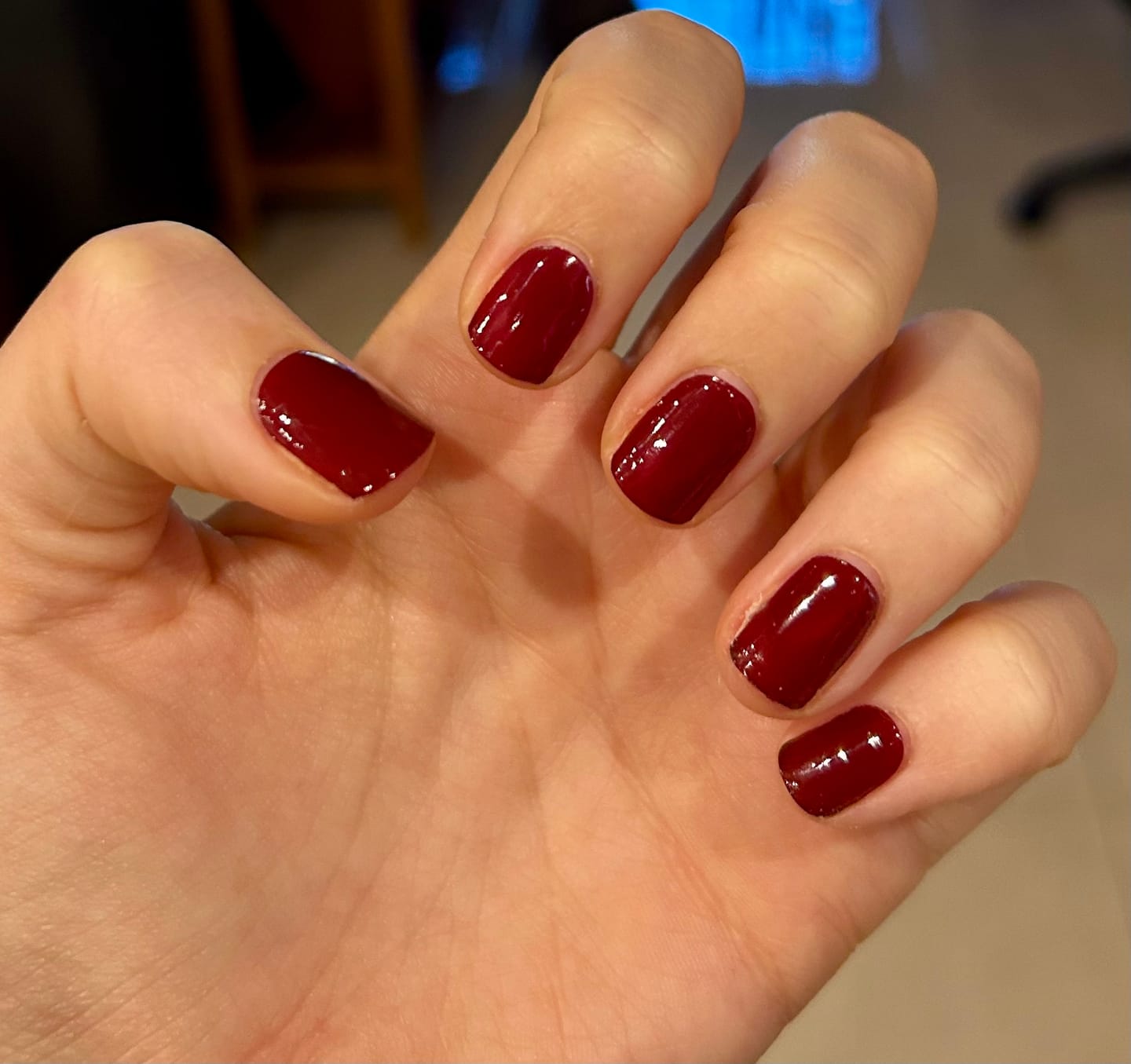 Customer photo review of Sweet Cherry DIY Semicured Gel Nail Sticker Kit