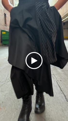 Customer video review of Multi-layer Splicing Irregular Hakama