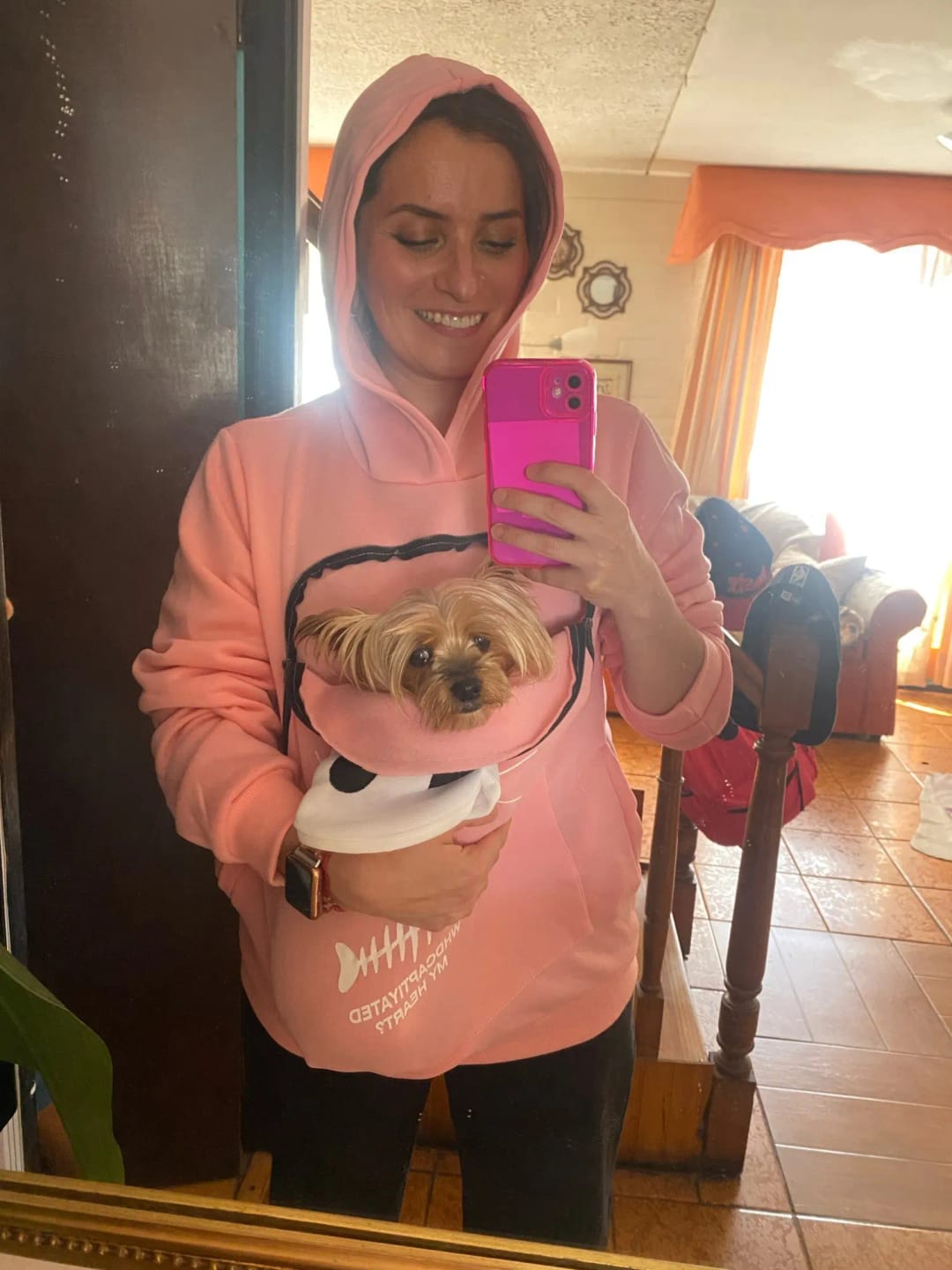 Customer photo review of Pawsome Cat Pocket Hoodie