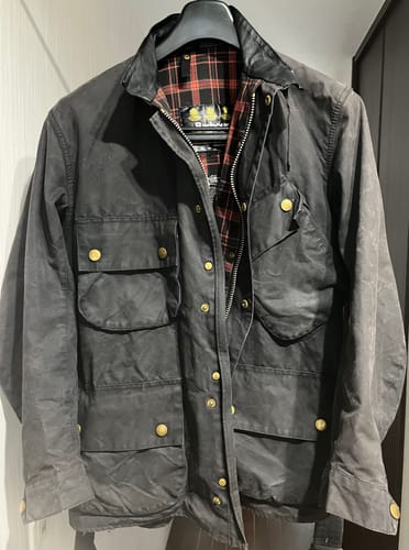 Customer photo review of 【~90's】Vintage Barbour "BEACON JACKET" 3 Crest "Unusual Lining"