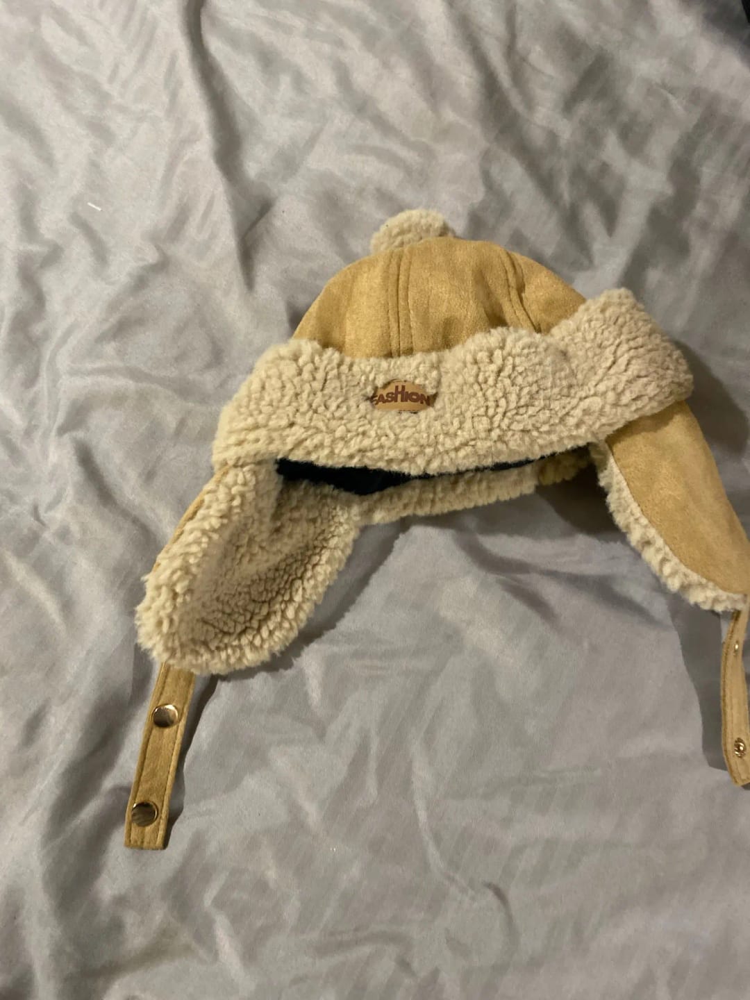 Customer photo review of Kids Mongolian Velvet Warm Winter Hat