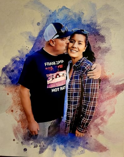 Customer photo review of Personalized photo Painting