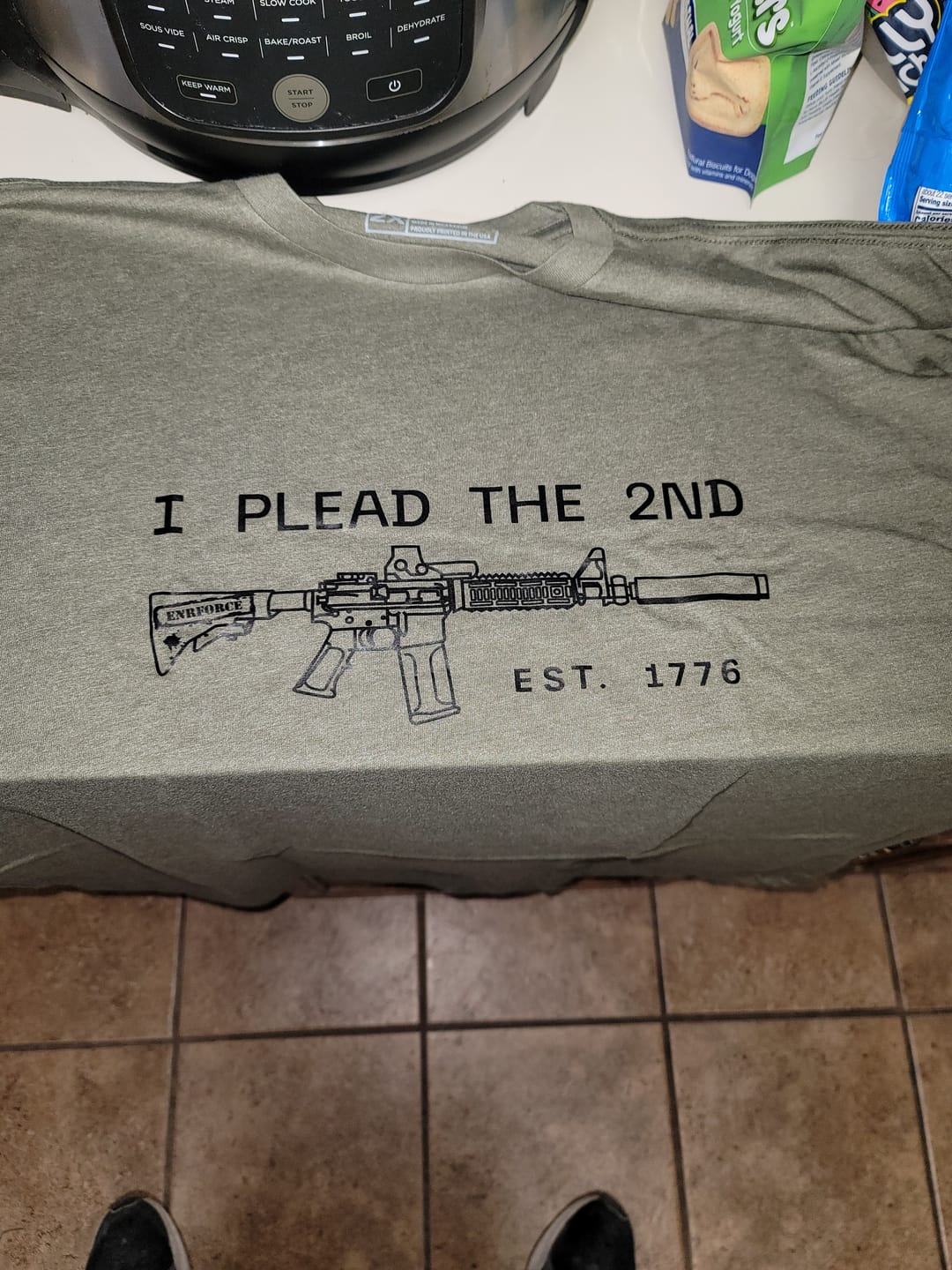 Customer photo review of I Plead The 2nd - Tee