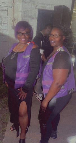 Customer photo review of WOMEN PURPLE BULLET PROOF LEATHER VEST - PURPLE Shade # 53
