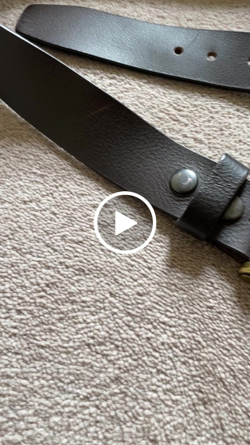 Customer video review of The Alchemist Belt - Brown Leather Belt With Gold-Tone Buckle