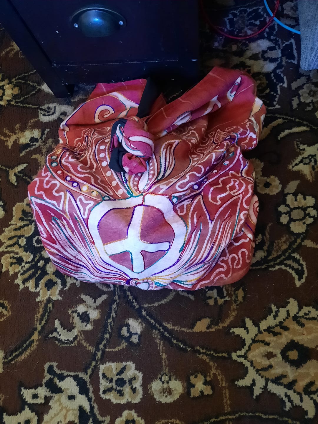 Customer photo review of Perpetual Peace Tie Dye Shoulder Bag