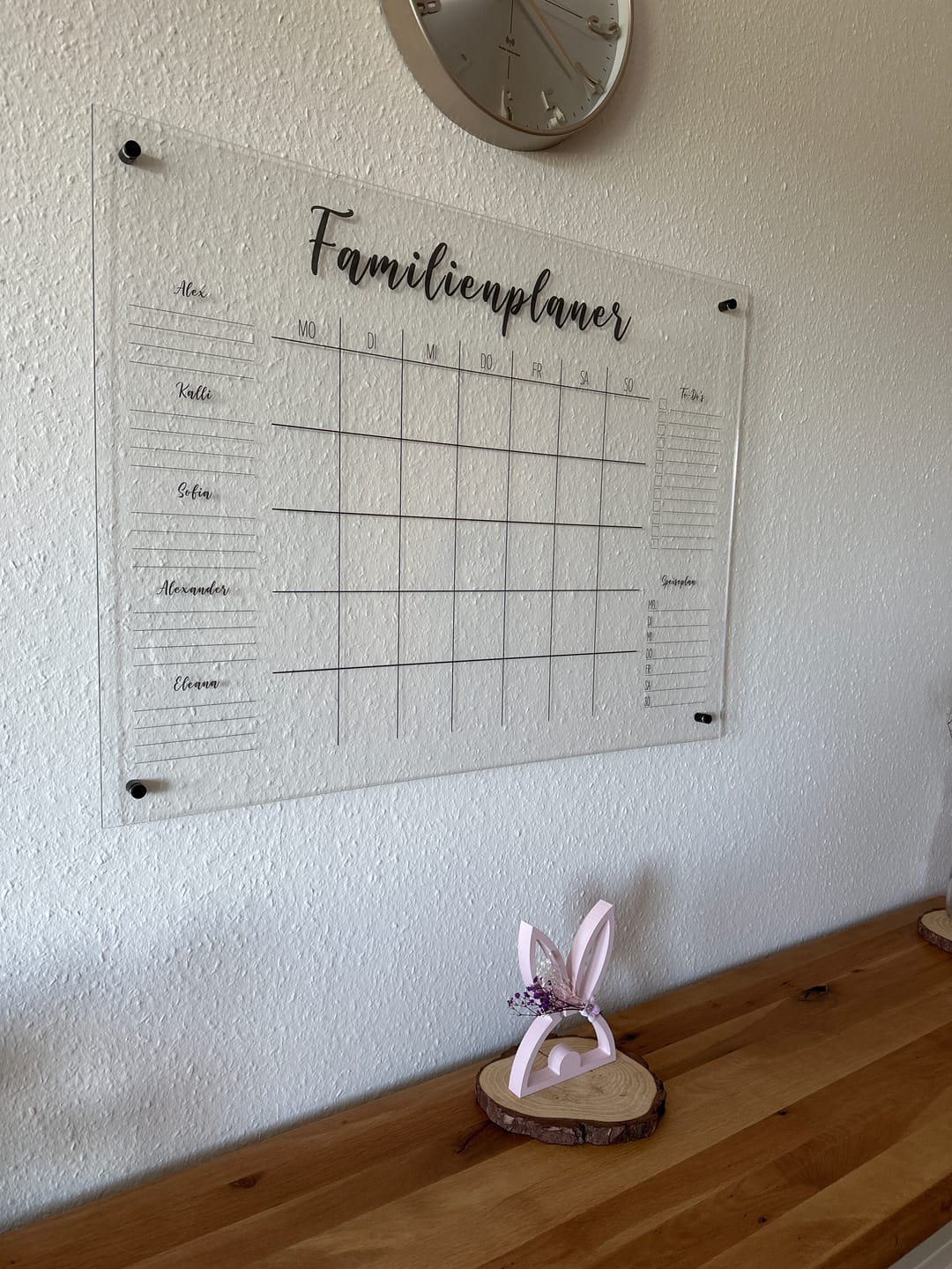 Customer photo review of 5-Namen Familienplaner