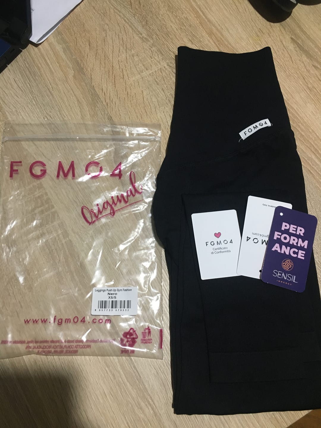 Customer photo review of Leggings Push up Gym Fashion Nero