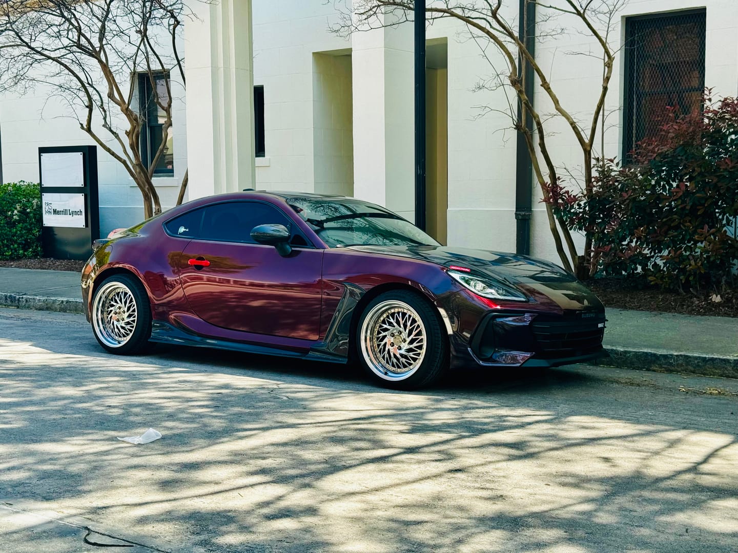 Customer photo review of Rainbow Drift Black Red Vinyl Wrap