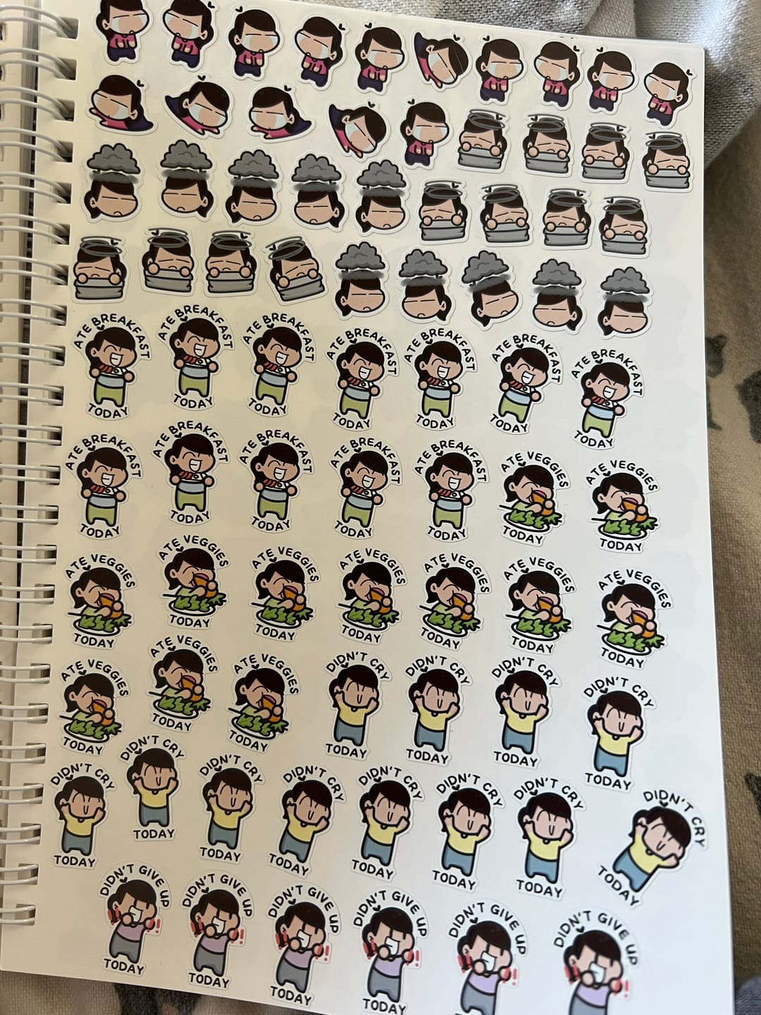 Customer photo review of It's A Bad Day Planner Stickers