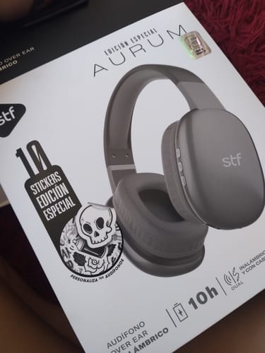 Customer photo review of Audífonos inalámbricos On ear | STF Aurum | Micrófono 10 horas uso Negro