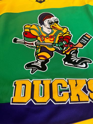 Customer photo review of Charlie Conway Ducks #96 Hockey Jersey