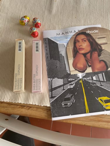 Customer photo review of peptide lip treatment - salted caramel