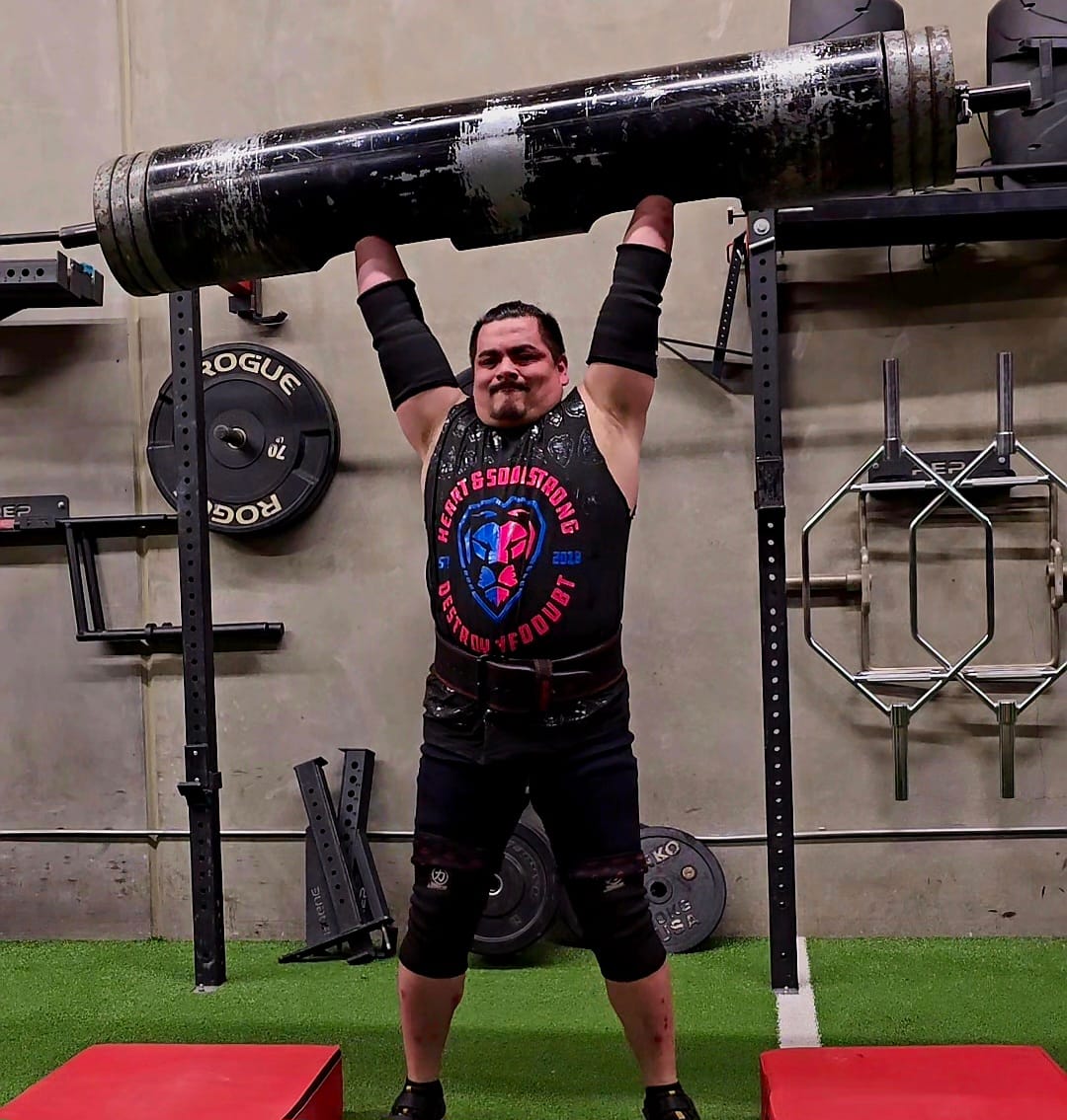 Customer photo review of Strength Shop Odin Elbow Sleeves - Triple Ply - Black