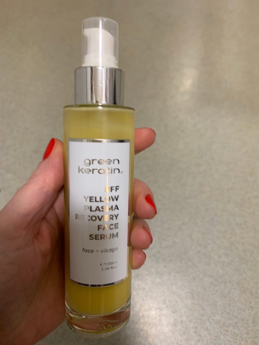 Customer photo review of YELLOW PLASMA – Sérum Réparateur pour le visage #FF