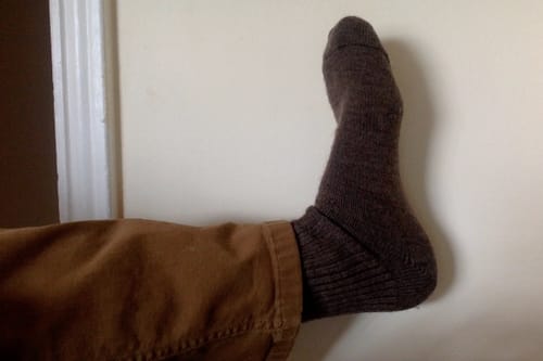 Customer photo review of J.B. Field's Casual "Wool Weekender" 96% Merino Wool Sock