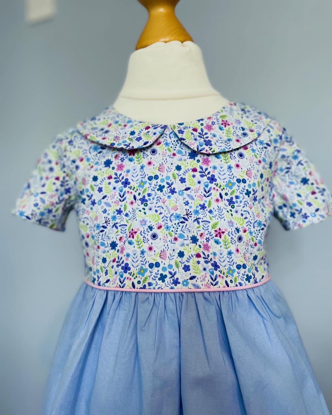 Customer photo review of Spring Floral Rose & Hubble Cotton Poplin Fabric