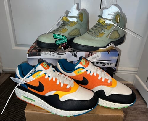 Customer photo review of Air Jordan 5 Retro 'Jade Horizon'