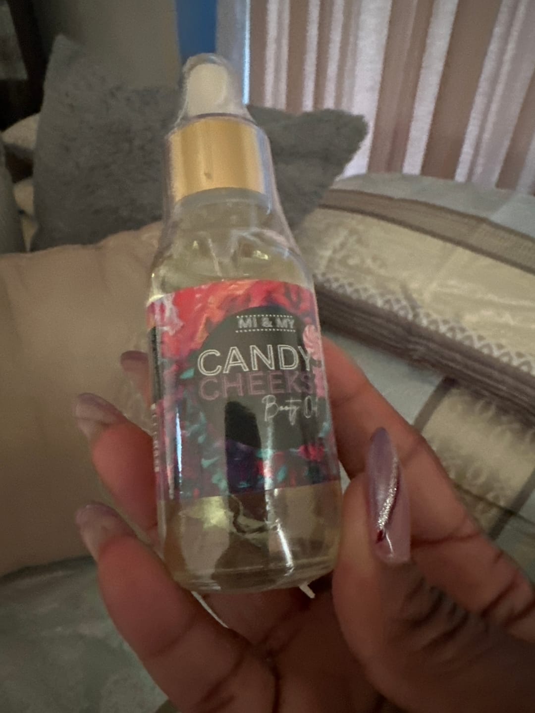 Customer photo review of Candy Cheeks Booty Oil