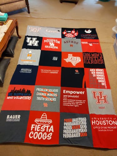 Customer photo review of Classic T-Shirt Blanket