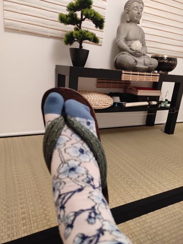 Customer photo review of Chaussettes Tabi Blossom