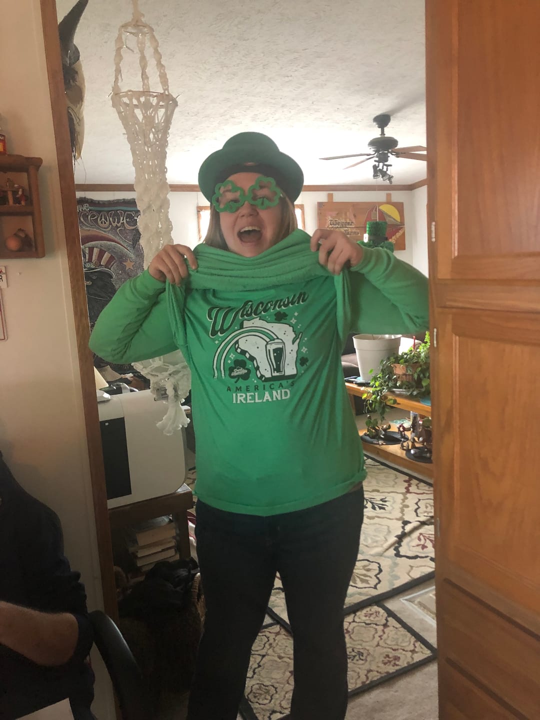 Customer photo review of “Wisconsin America's Ireland” T-Shirt
