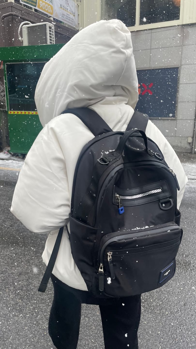 Customer photo review of Everyday Business Backpack in Black