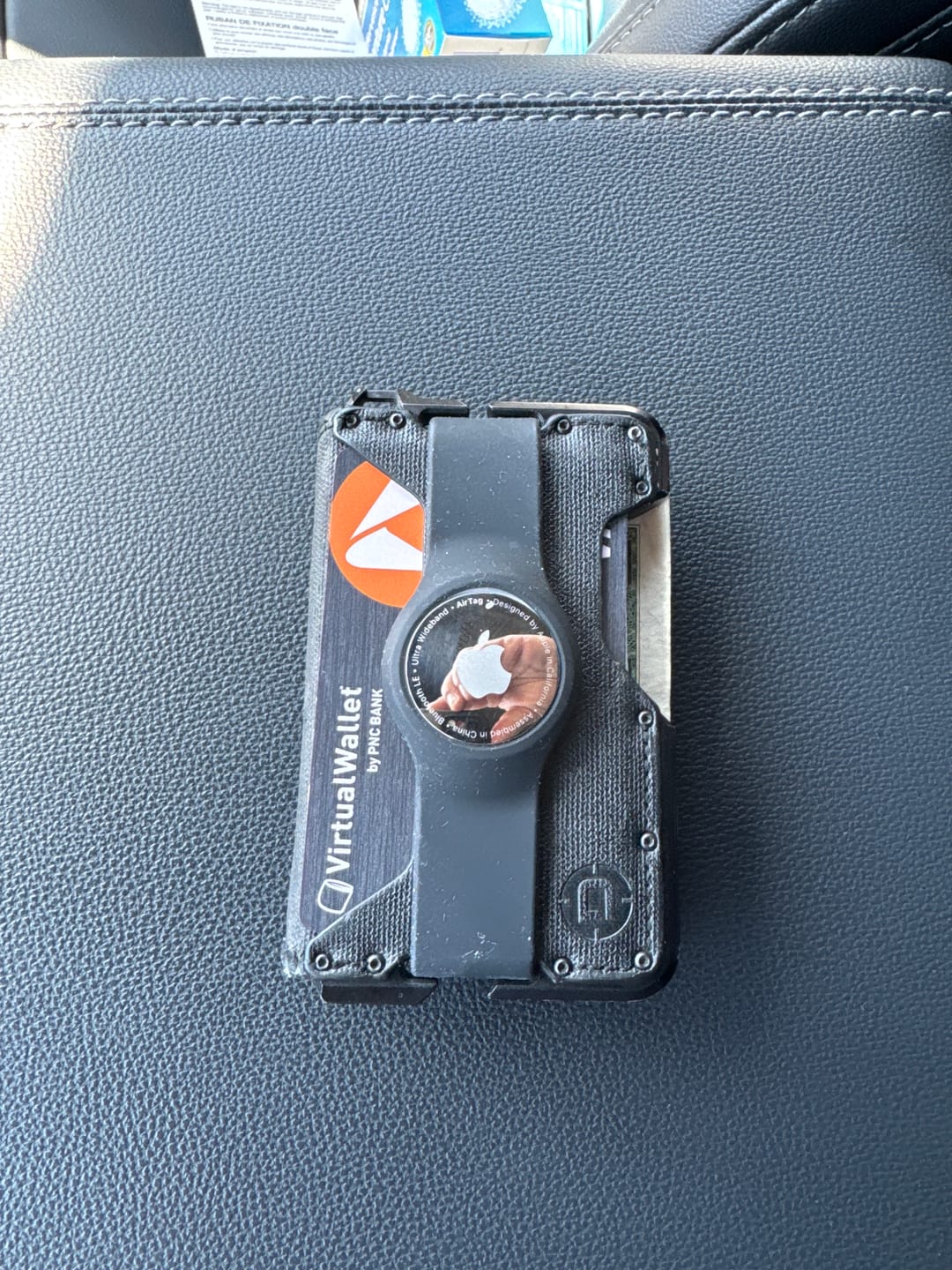 Customer photo review of AIRTAG HORIZONTAL WALLET BANDS (D-Series and T-Series Wallets)