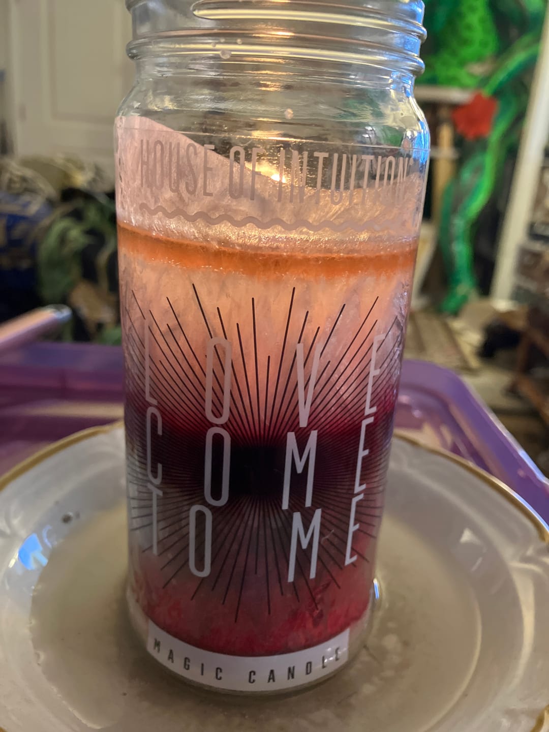Customer photo review of Love Come to Me Magic Candle