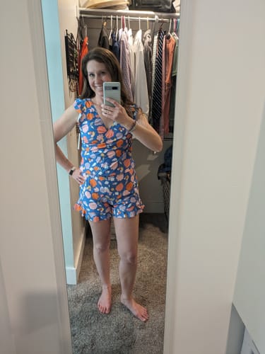 Customer photo review of ginger swim romper