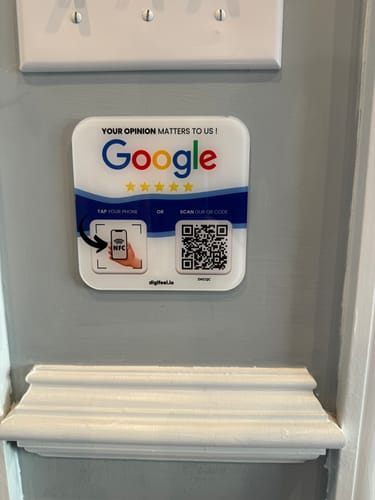 Customer photo review of Google Reviews - Plate