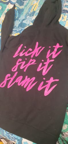 Customer photo review of Wet Pussy Hoodie