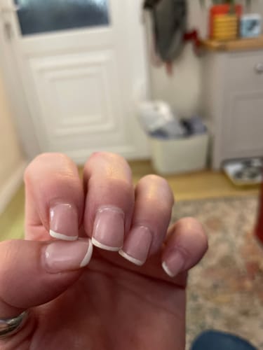 Customer photo review of Builder Gel in a Bottle, Milky Pink, Didier Lab 15ml