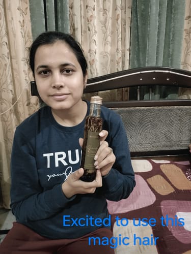 Customer photo review of Champi Hair Massage Oil  For Scalp & Hair Growth - Rituals - Hair Oil
