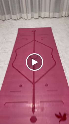 Customer video review of מזרן יוגה מקצועי מעוצב  ורוד 5 מ"מ Hummingbird
