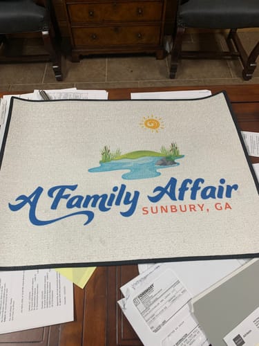 Customer photo review of Custom Digital Boat Name Logo Design