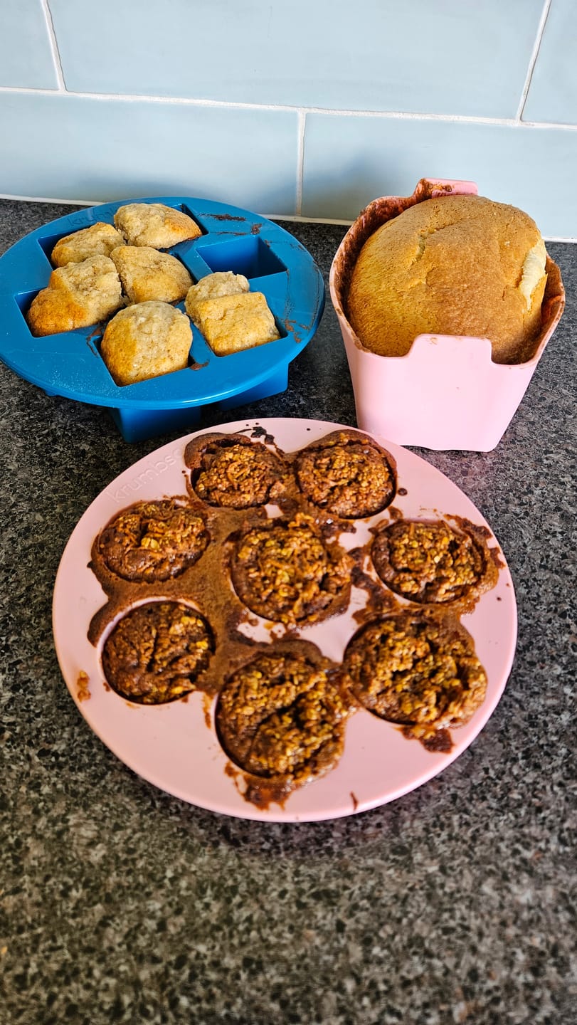 Customer photo review of Krumbsco Mini Loaf Tray - Air Fryer Size