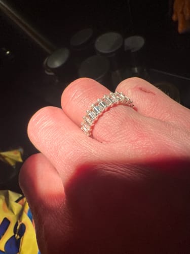 Customer photo review of Baguette Eternity Ring - Classico