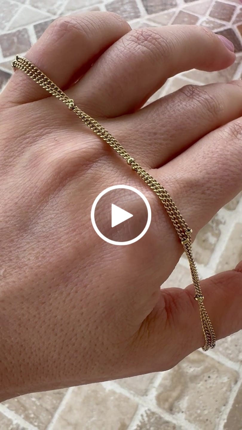 Customer video review of Double Beaded Bracelet