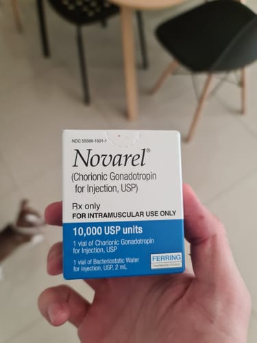 Customer photo review of NOVAREL Hormona Cronica Gonadotropina 10,000 UI