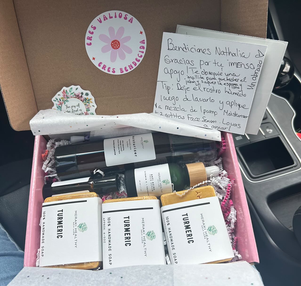 Customer photo review of Turmeric Face Bundle of 3 soaps