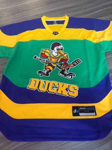 Customer photo review of Charlie Conway Ducks #96 Hockey Jersey