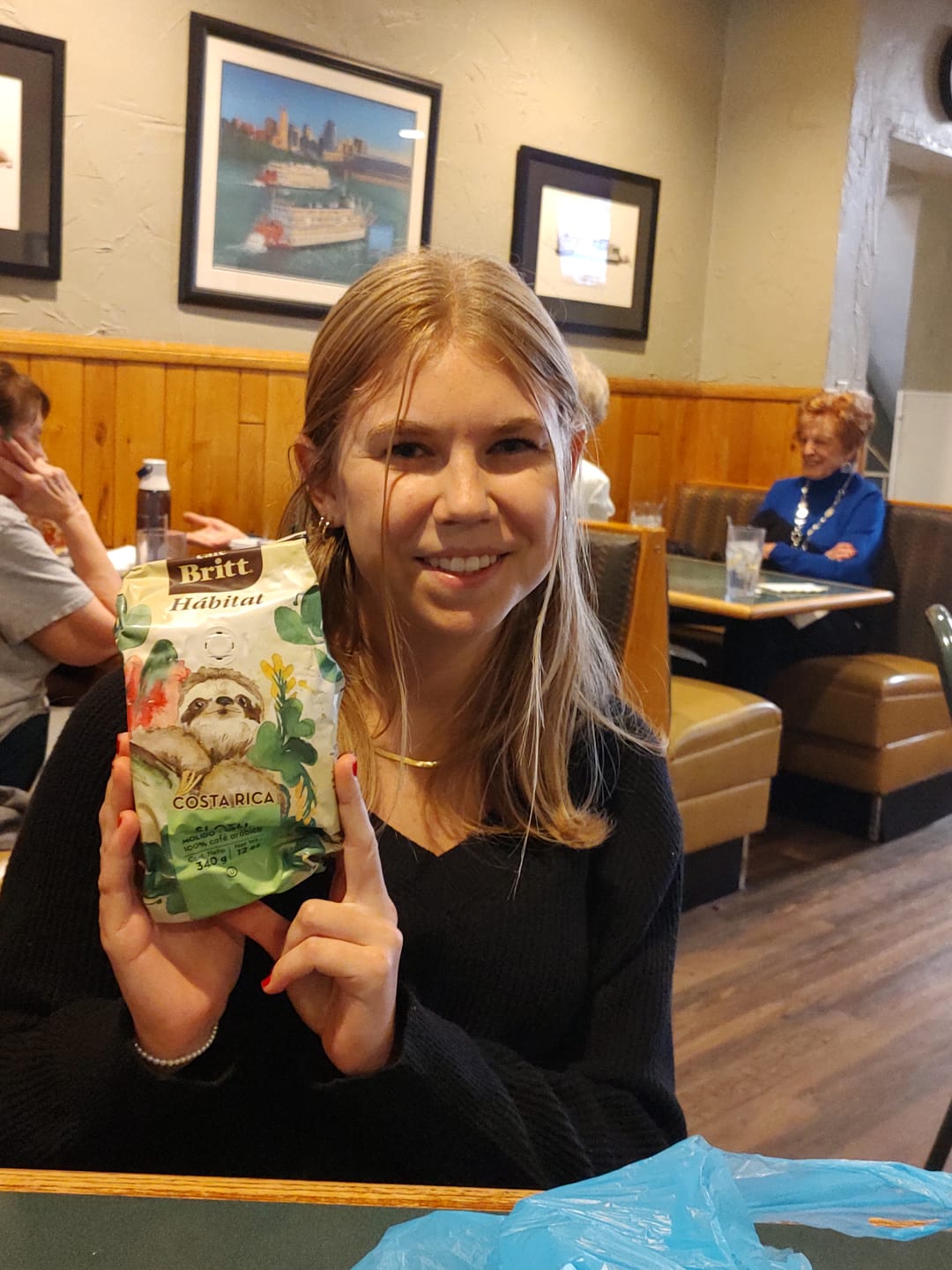 Customer photo review of COSTA RICAN HABITAT SLOTH COFFEE