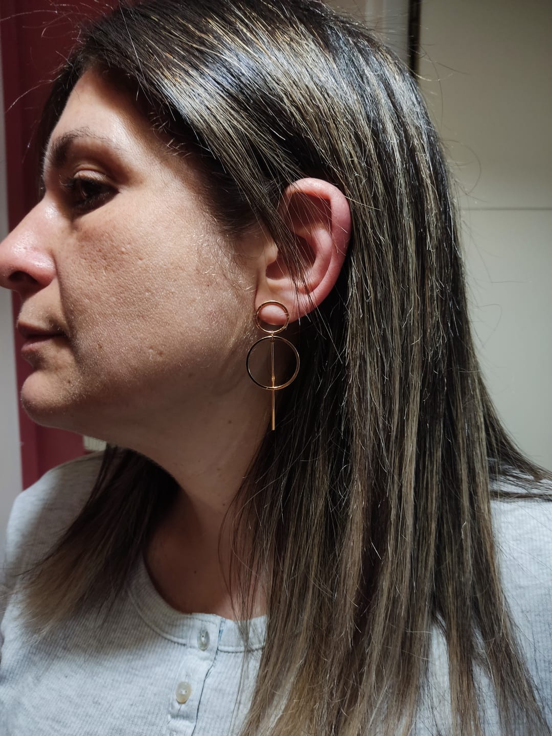 Customer photo review of Pendientes Cascada