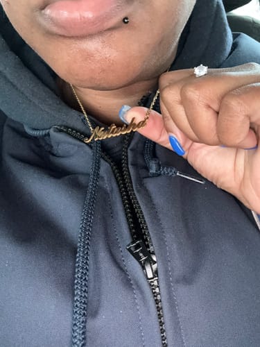 Customer photo review of Personalized Name Necklace
