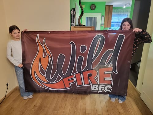 Customer photo review of Fahne inkl. Druck