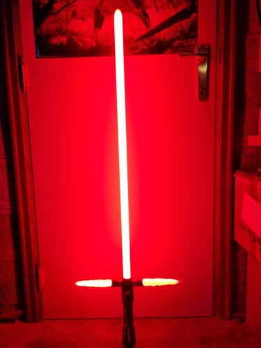 Customer photo review of Kylo Ren lightsaber