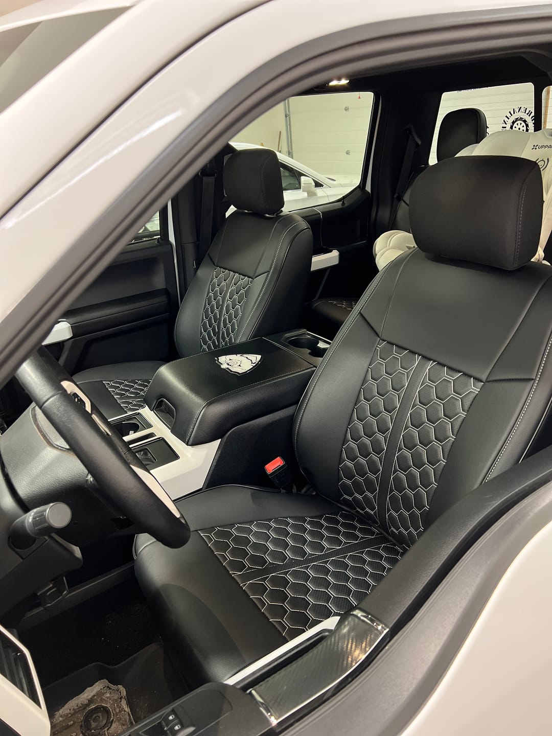Customer photo review of 2015-20 Ford F-150 / F-250 Premium Custom Leather Seat Covers