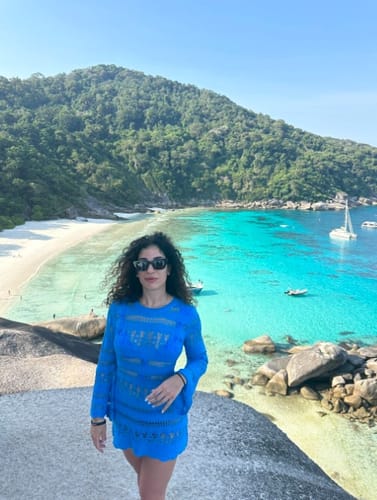 Customer photo review of Ashton Knit Texture Hollow Out Bell Sleeve loose Mini Dress